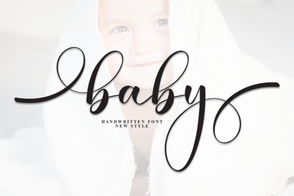 Baby Script & Handwritten Font By andikastudio