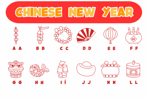 Chinese New Year Font - Preview 1