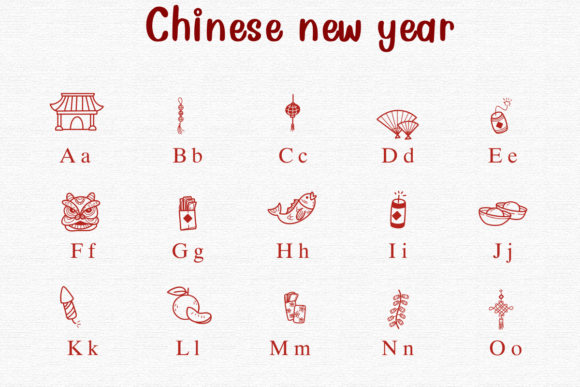 Chinese New Year Font - Preview 1