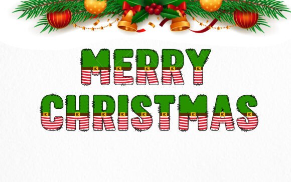 Christmas Elf Army Font - Preview 1