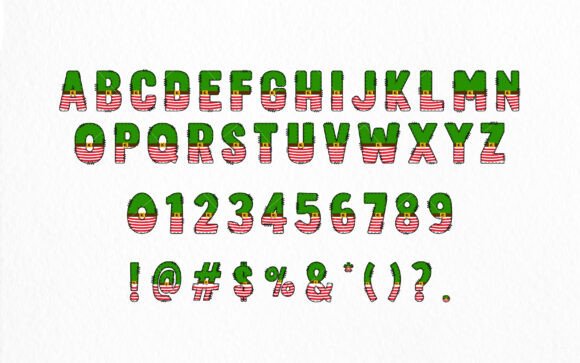 Christmas Elf Army Font - Preview 2