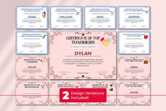 Funny Employee Awards Canva Certificates