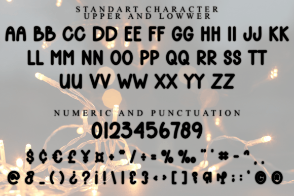 Glowing Christmas Font - Preview 4