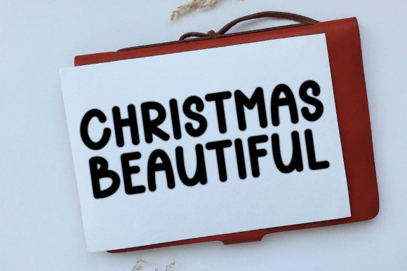 Glowing Christmas Font - Preview 5