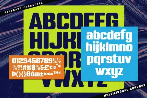 Grand Bageur Font PNG with transparent background - Preview 5