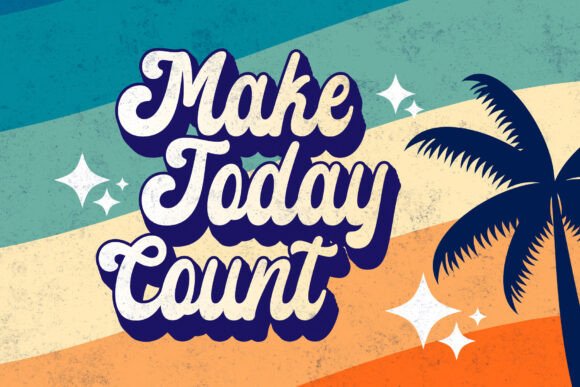 Groovy Boho Font PNG with transparent background - Preview 1