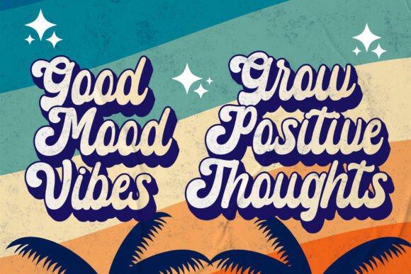Groovy Boho Font PNG with transparent background - Preview 2