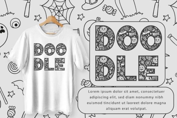 Halloween Doodle Font - Preview 1
