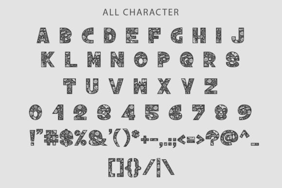 Halloween Doodle Font - Preview 5