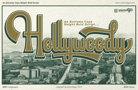 Hollywoody Font PNG with transparent background - Preview 1