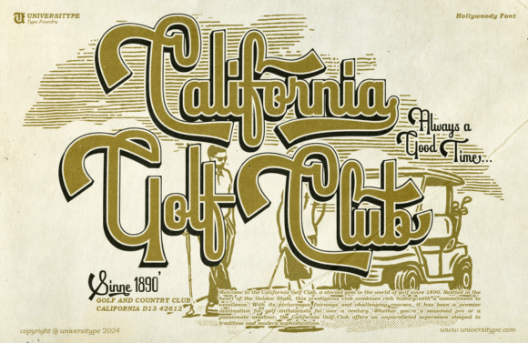 Hollywoody Font PNG with transparent background - Preview 5