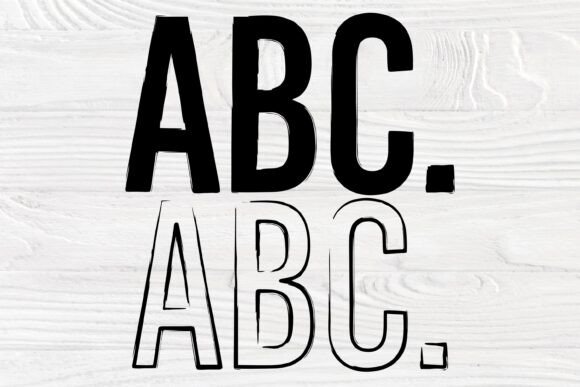Narrow Fit Font PNG with transparent background - Preview 1