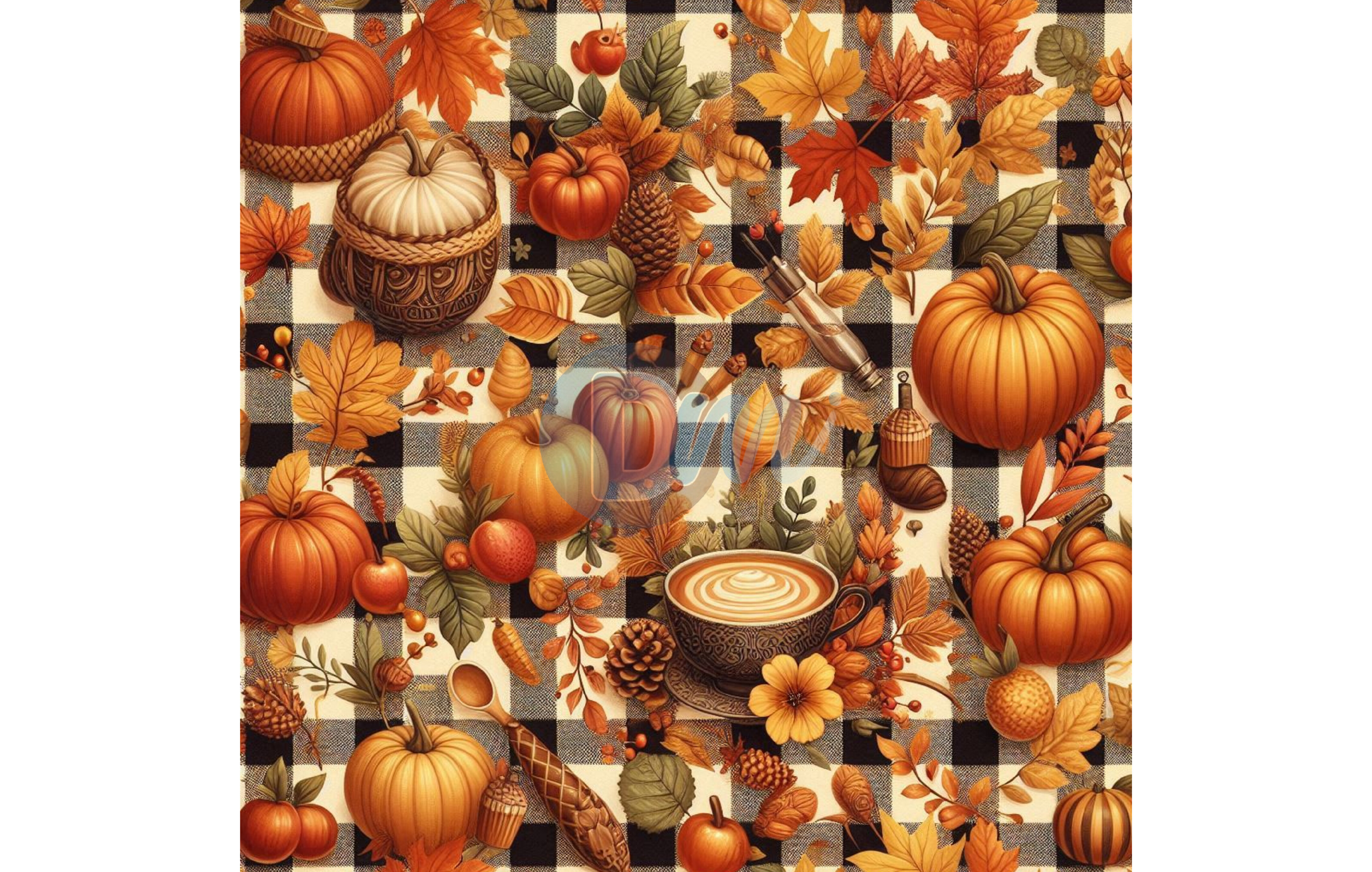 Seamless Autumn Plaid Digital Paper 27 Graphic by Design Moment ...
