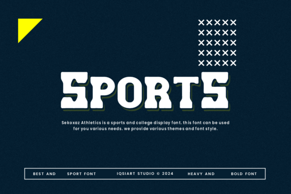 Sekoxaz Athletics Font font preview - 1