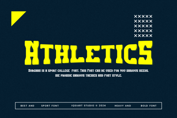 Sekoxaz Athletics Font font preview - 2