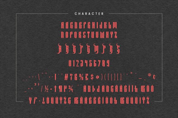 Sheross Font PNG with transparent background - Preview 6