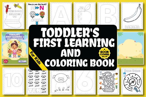 Toddler's First Learning & Coloring Book