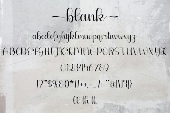 Blank Font - Preview 5