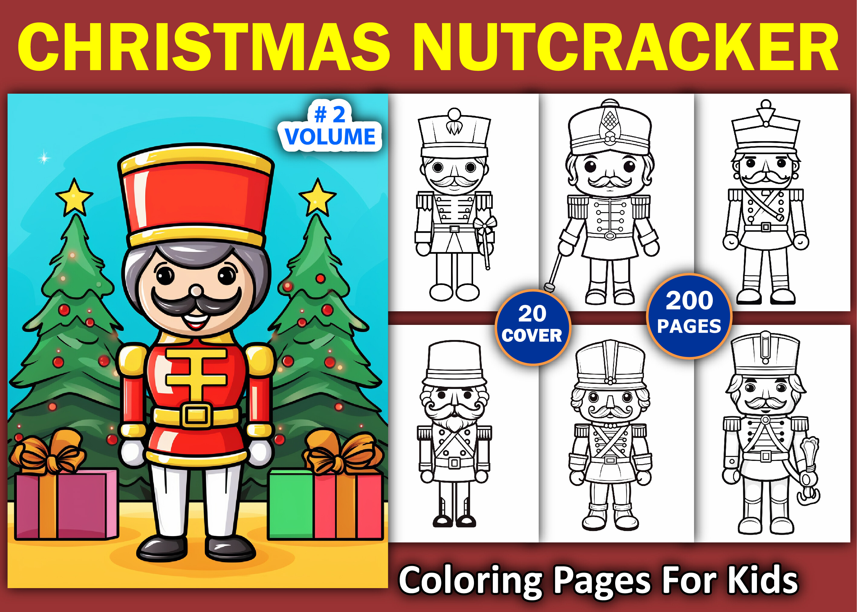 200 Christmas Nutcracker Coloring Pages
