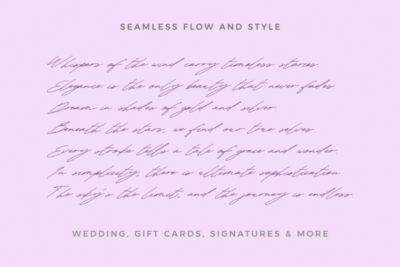 Allure Script Font - Preview 5