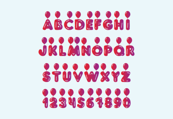 Birthday Bubble Font - Preview 3
