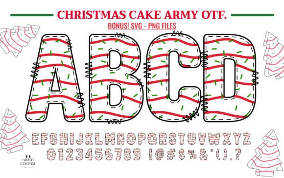 Christmas Cake Army Bundle Font - Preview 3