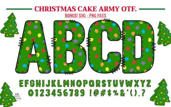 Christmas Cake Army Bundle Font - Preview 4