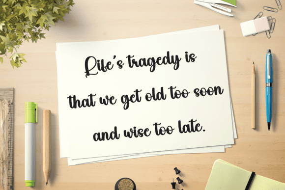 Fancy Morning Font - Preview 2