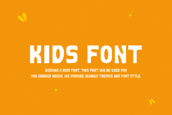 Kidzane Font PNG with transparent background - Preview 1