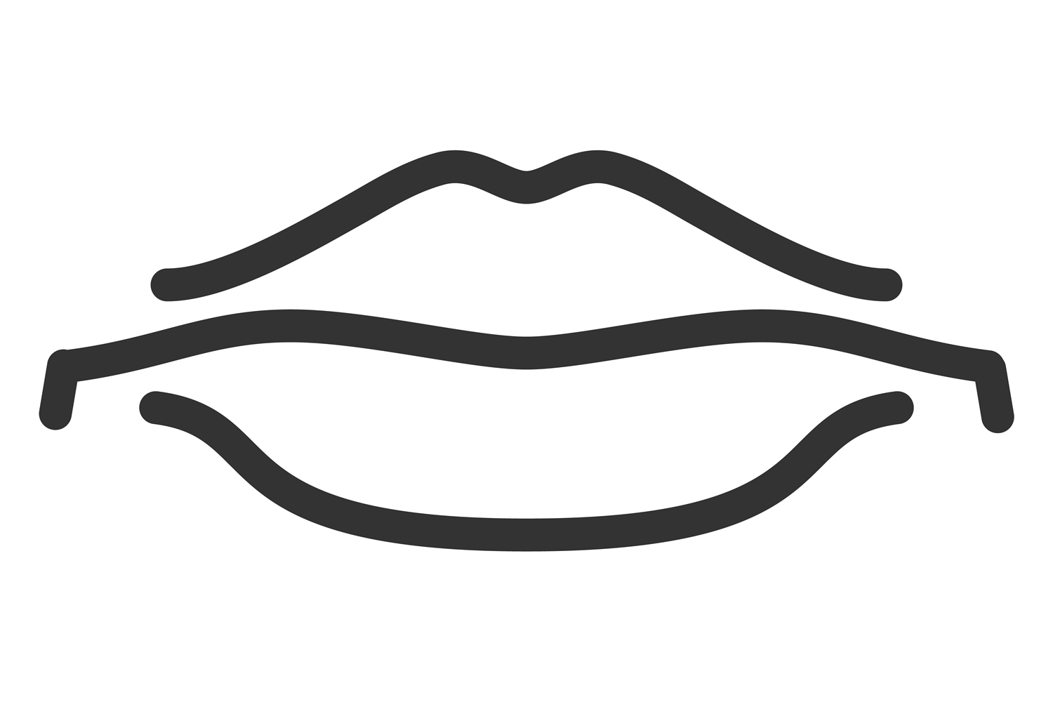 Lips Line Icon. Female Beauty Black Symb Graphic by microvectorone ...