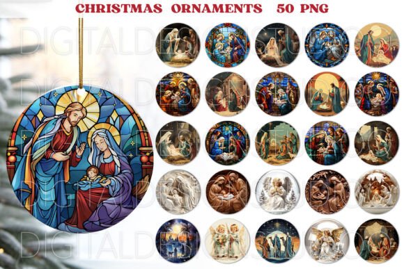Nativity Scene Christmas Ornaments Png