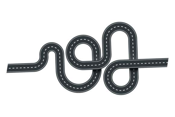 Race Track Map. Travel Route. Path Schem Grafik Druckbare Illustrationen Von microvectorone