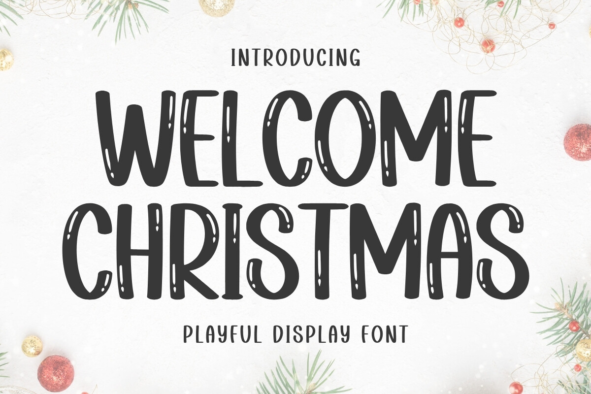 Welcome Christmas Font - photo 1
