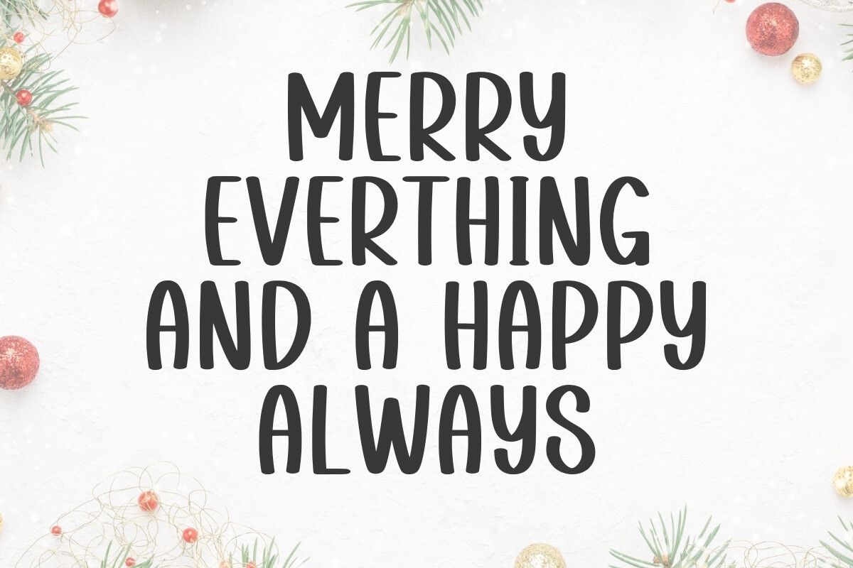 Welcome Christmas Font - photo 2