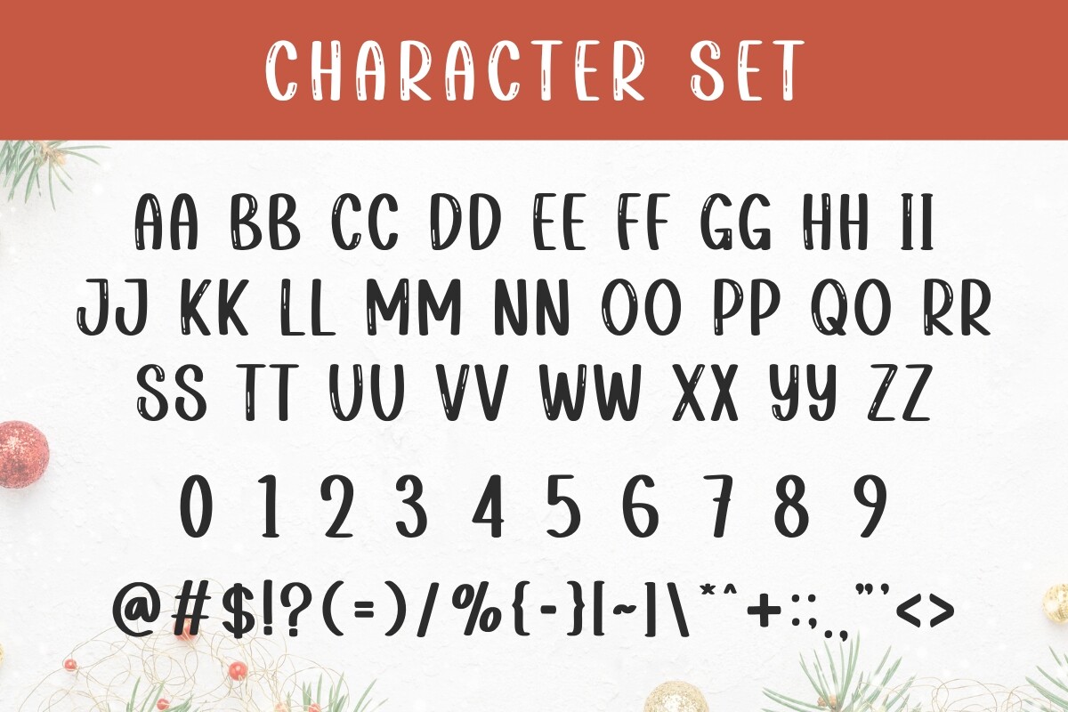 Welcome Christmas Font - photo 6