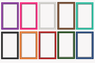 Colorful Frames Border Graphic by Justnaturephoto_shop · Creative Fabrica