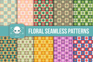 Floral Seamless Patterns Graphic by Sasyall Graphics · Creative Fabrica