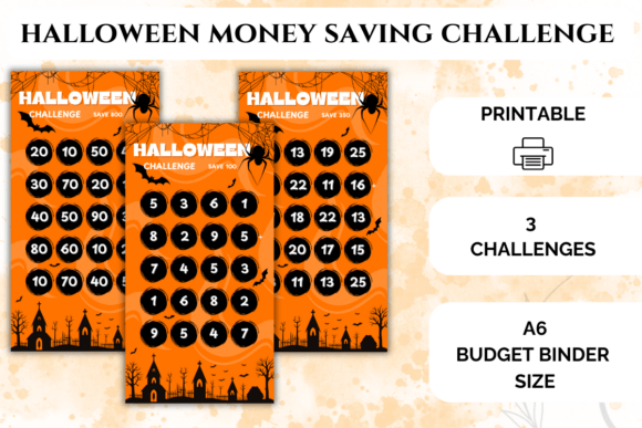 Halloween Money Saving Challenges Pdf