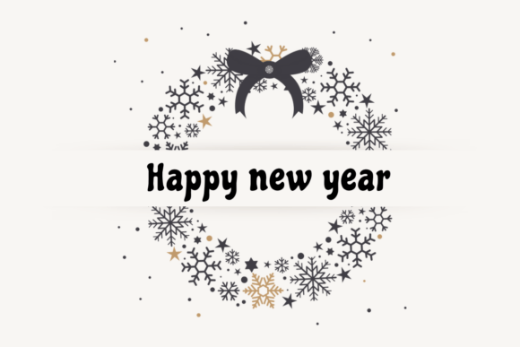 Happy New Year Font - Preview 3