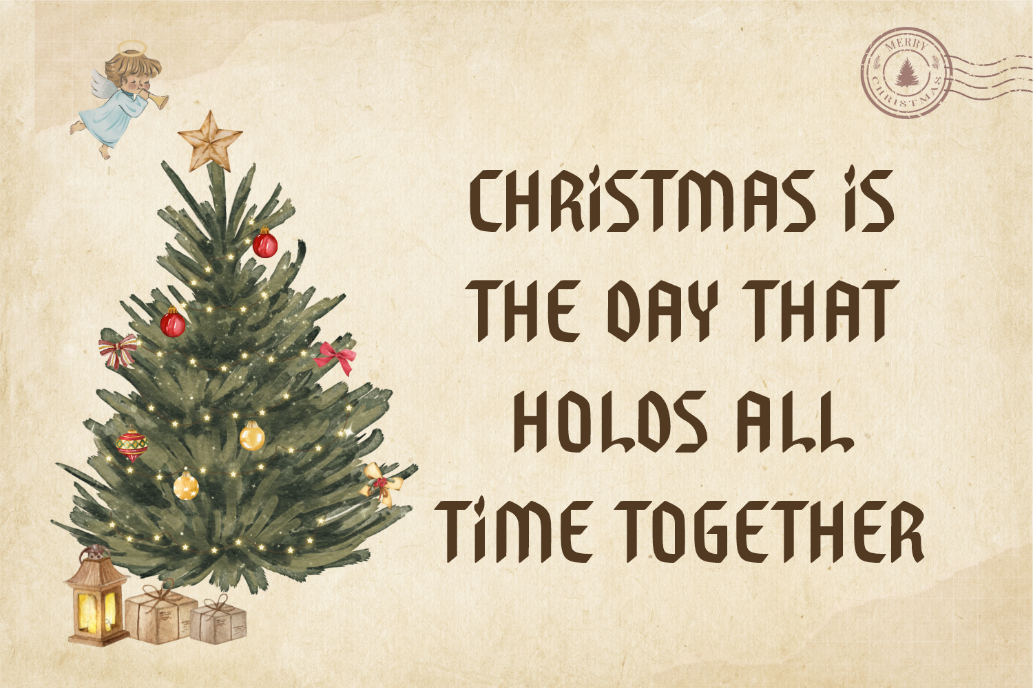 Vintage Christmas Night Font - photo 2