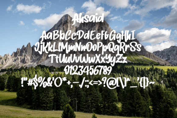 Ahsaid Font - Preview 1