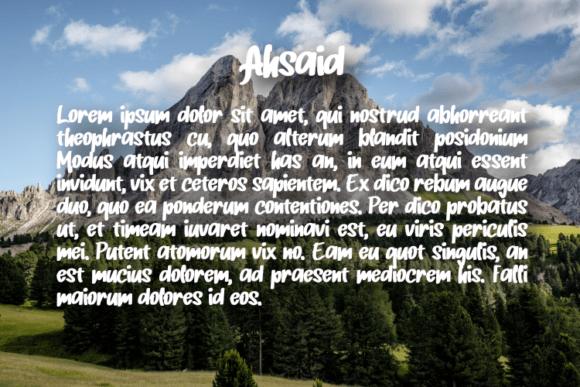 Ahsaid Font - Preview 2