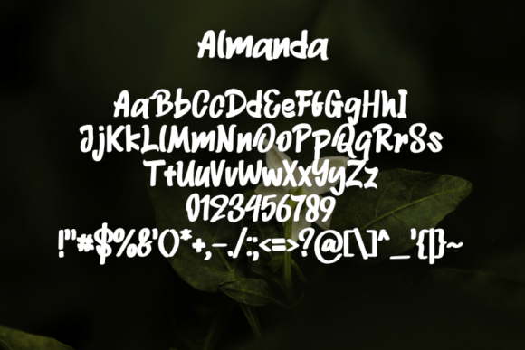 Almanda Font - Preview 1
