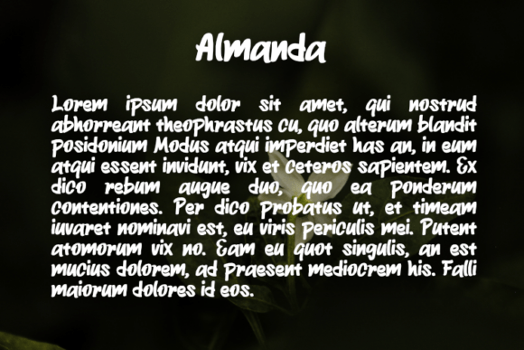 Almanda Font - Preview 2