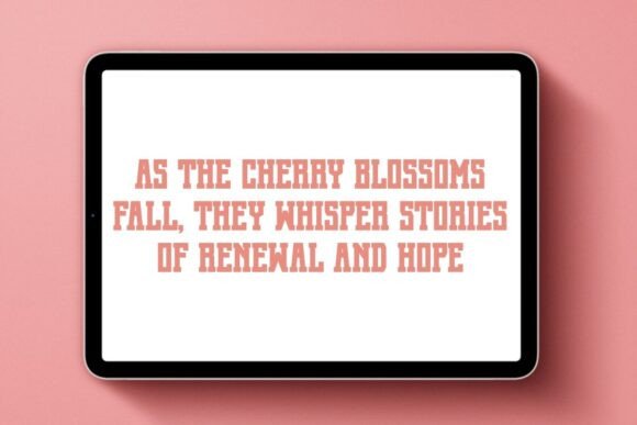 Cherry Blossom Font - Preview 6