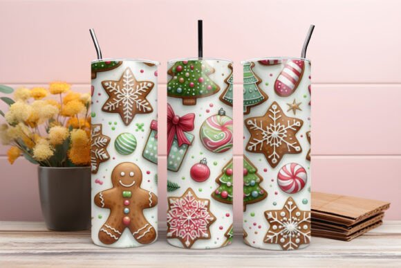Christmas Gingerbread Tumbler Wraps