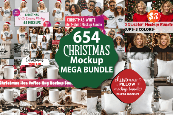 Christmas Mockup Mega Bundle