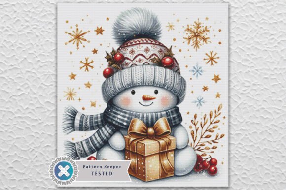 Christmas Snowman Cross Stitch Pattern