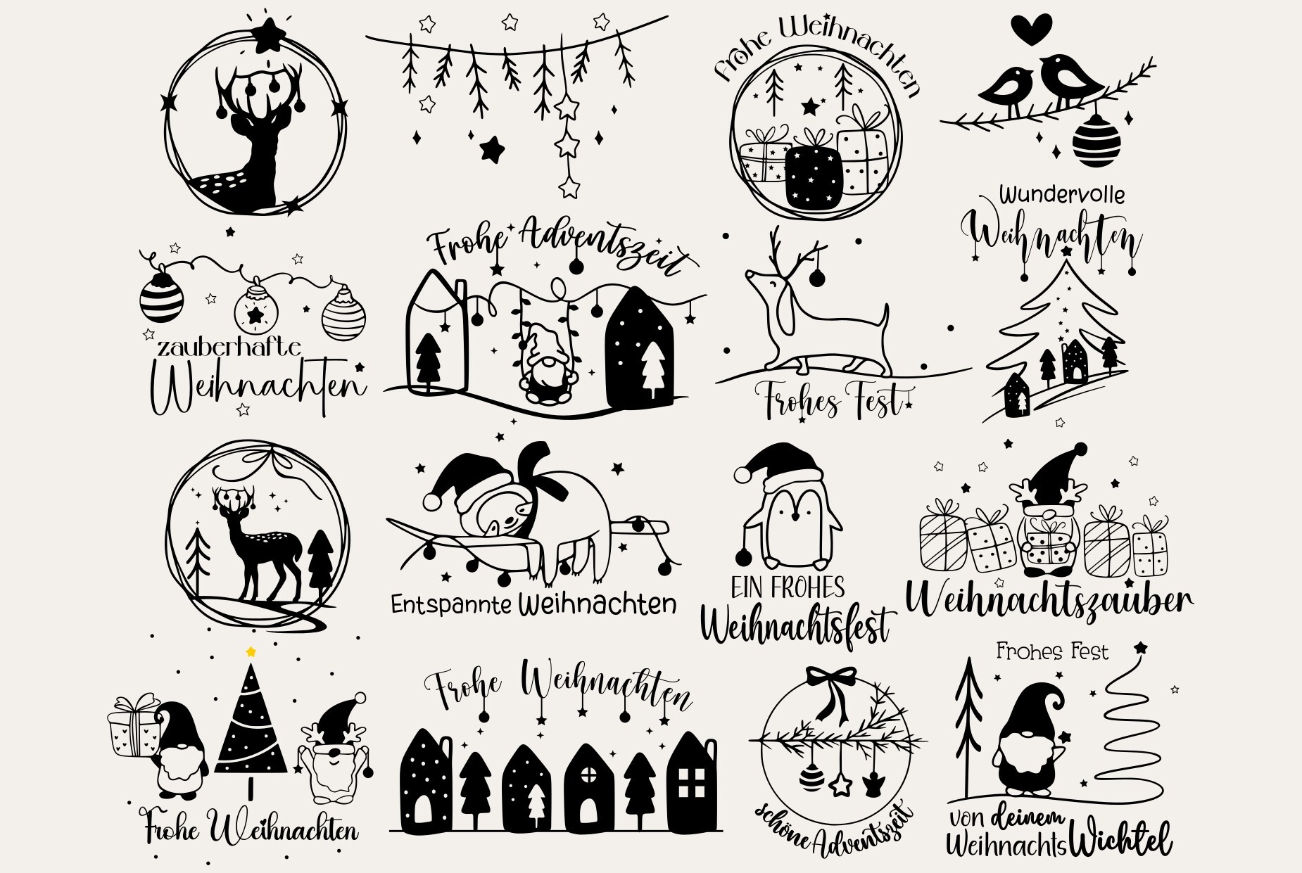 Christmas Svg ,Frohe Weihnachten Svg