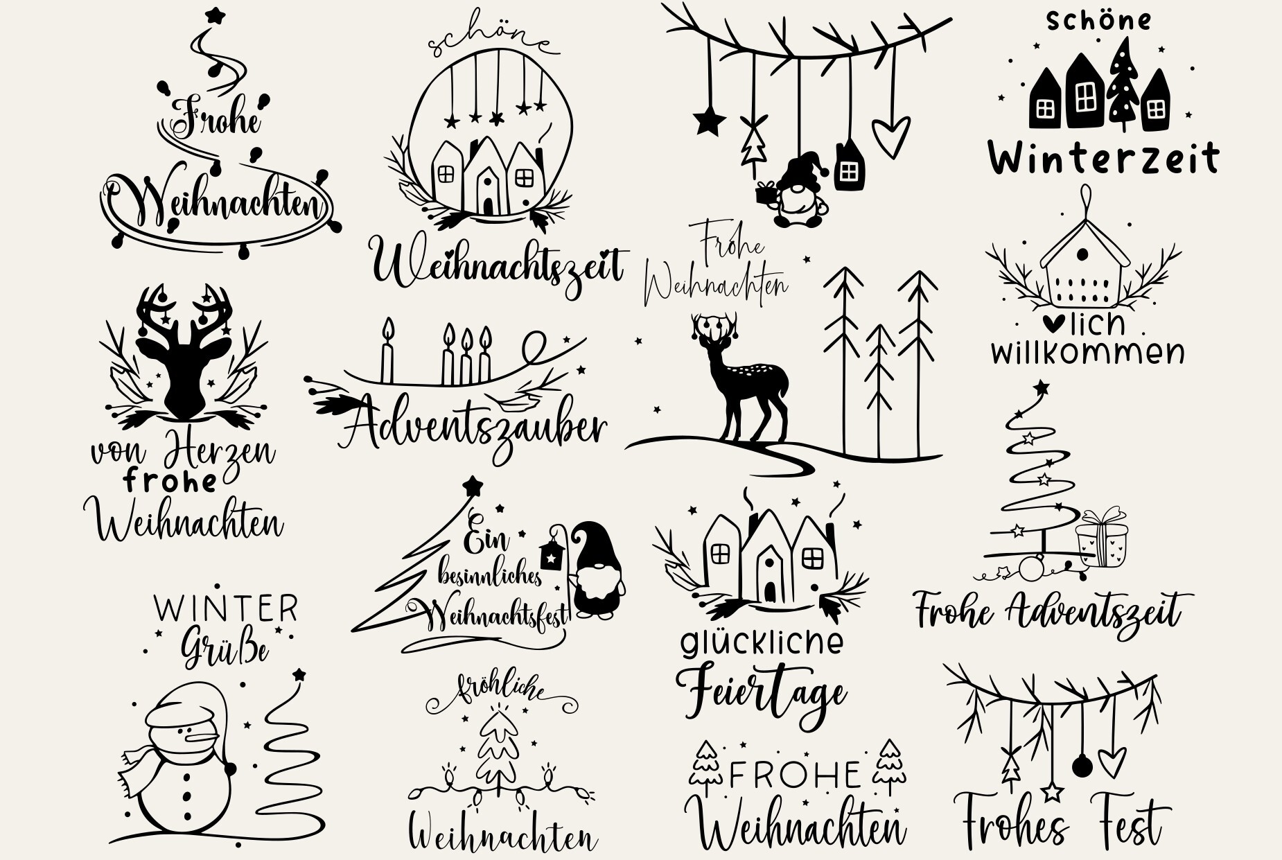 Christmas Svg, Plotter Weihnachten Svg,